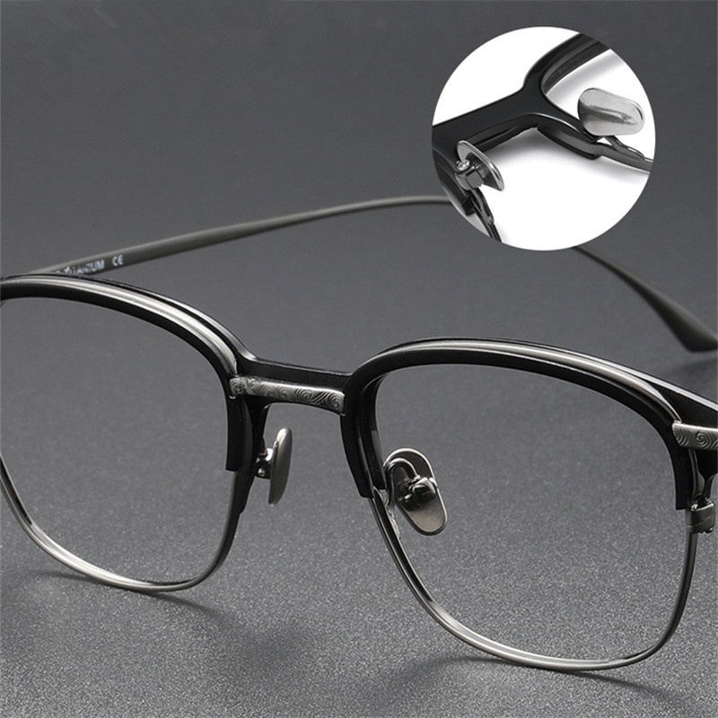 Kính Mát Gọng Vuông Bằng Titan Thời Trang Cho Nam Nữ