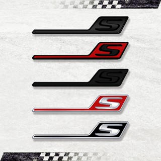Logo Chữ S ABS 3D Dán Trang Trí Thân Sau Xe Hơi Mercedes Benz C63S GLS63S CLA45S GTS AMG