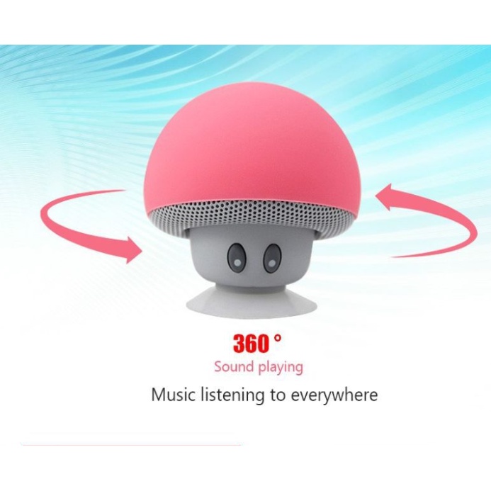 Loa Bluetooth Không Dây Mini Chống Nước Hình Cây Nấm Cho Điện Thoại / Máy Tính Xiaomi