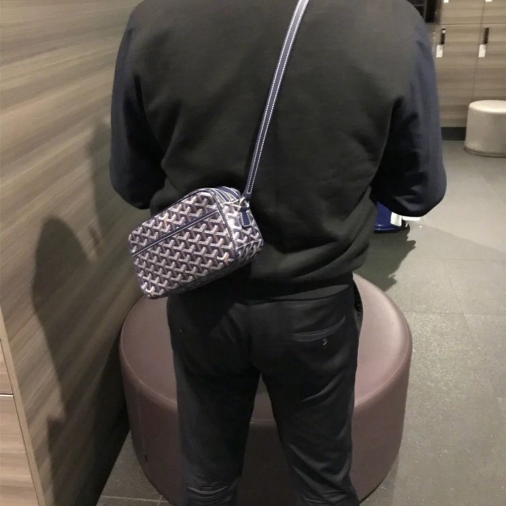 Túi Da Đeo Chéo Đựng Máy Ảnh Dung Tích Lớn Thời Trang Đường Phố Cho Nam