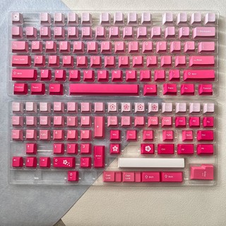 Peach Blossom keycaps cherry profile Five Side DYE SUB PBT keycap set