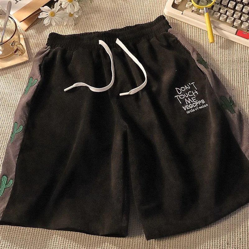 Quần Short Thể Thao Màu Sắc Tương Phản Phong Cách Retro Nhật Bản Cho Nam Giới