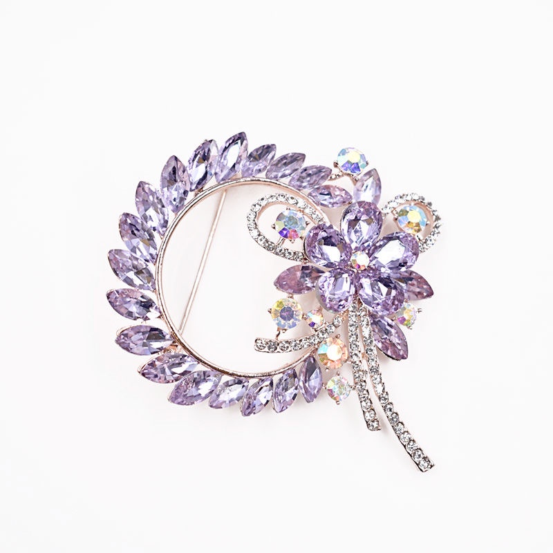 Ghim Cài Áo Hình Lá Đính Ngọc Trai Đơn Giản Sang Trọng Phong Cách Hàn Quốc