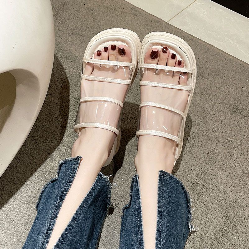 Xăng đan Đế Dày Mềm Mại Dễ Phối Đồ Thời Trang Mùa Hè Cho Nữ