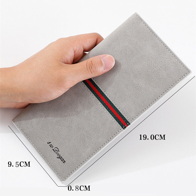 Ví Dài Siêu Mỏng Đựng Nhiều Thẻ Phong Cách Hàn Quốc Dành Cho Nam