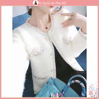 O Kho C Tweed Áo Khoác Dệt Kim Lông Cừu Nhỏ Nhắn Thời Trang Thu Đông Hàn Quốc D Ng N D Kim 2023 Dành Cho Nữ
