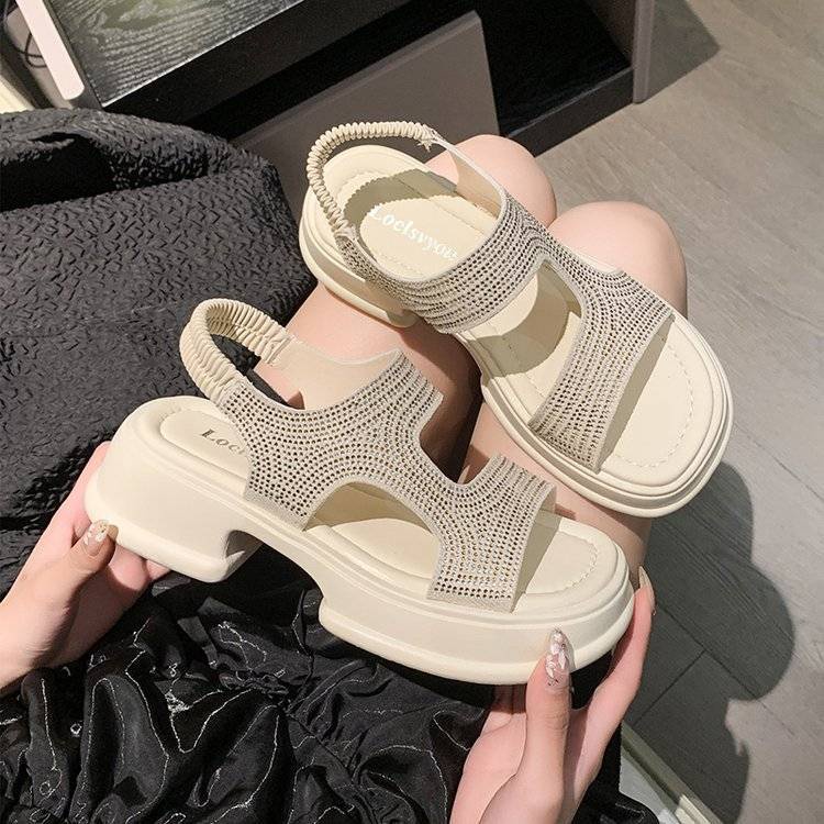 Xăng đan Thể Thao Đế Dày Thời Trang Mùa Hè Cho Nữ