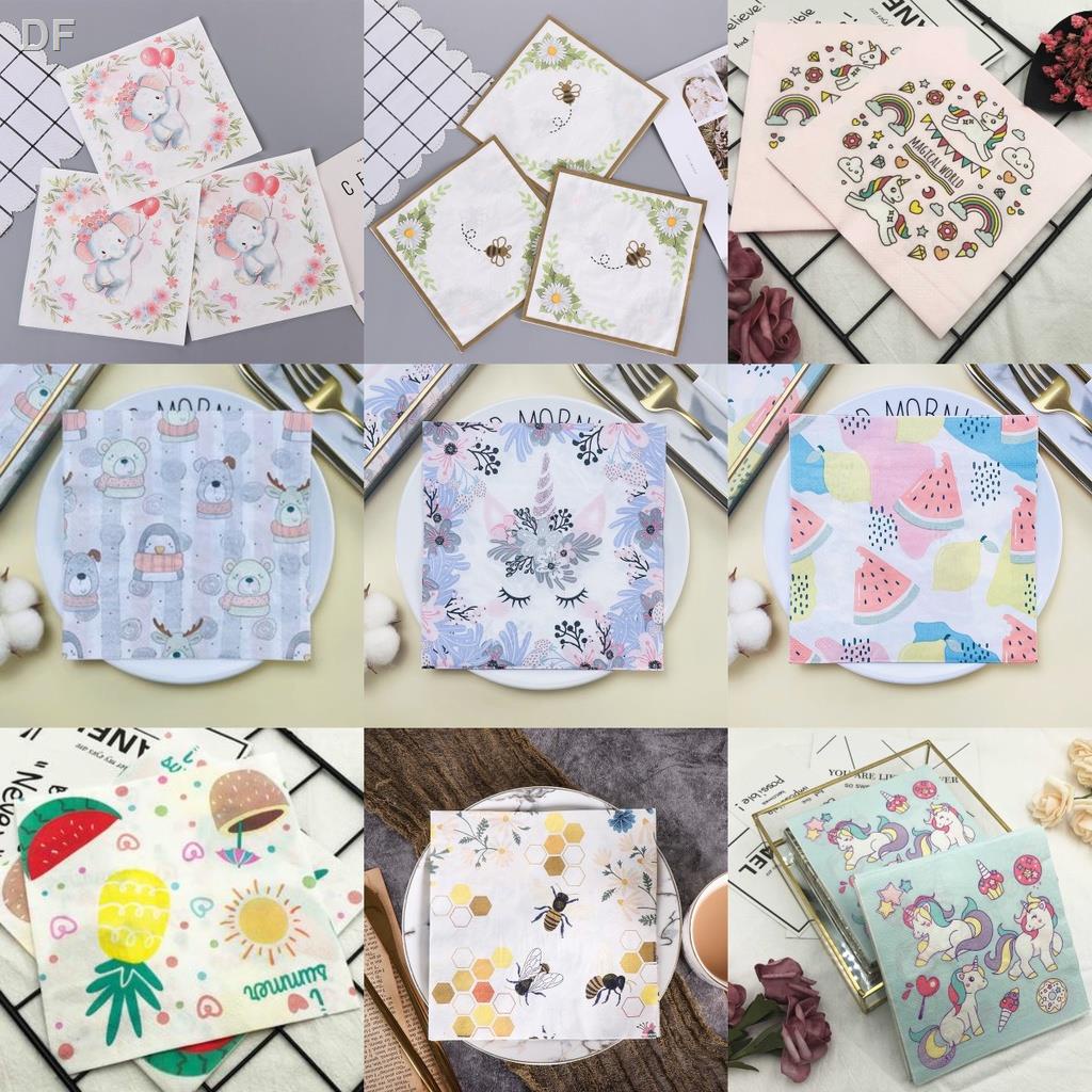 ✨Bộ 20 Khăn Giấy In Hình Hello Kitty