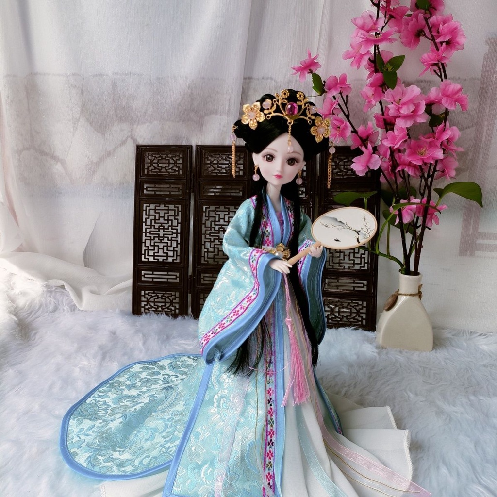 Búp Bê Công Chúa Barbie Mặc Đầm Kiểu Hán Phục Trung Hoa Cổ Điển 30cm 7.12