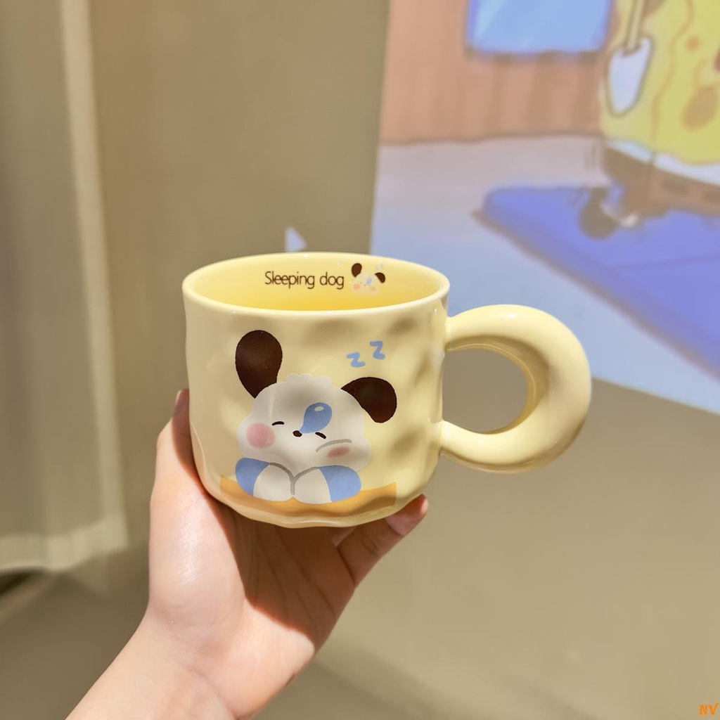 Ly Uống Sữa In Hoạt Hình Dễ Thương Dùng Làm Quà Tặng Sinh Nhật Cho Bạn Gái / Bạn Trai