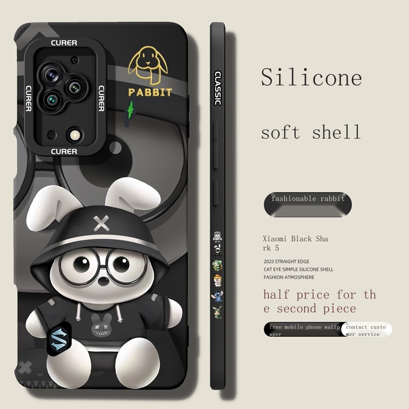 Đối với ốp lưng điện thoại di động xiaomi black shark 5pro creative new 5rs trendy brand all-inclusive anti-fall 4 advanced heat diss