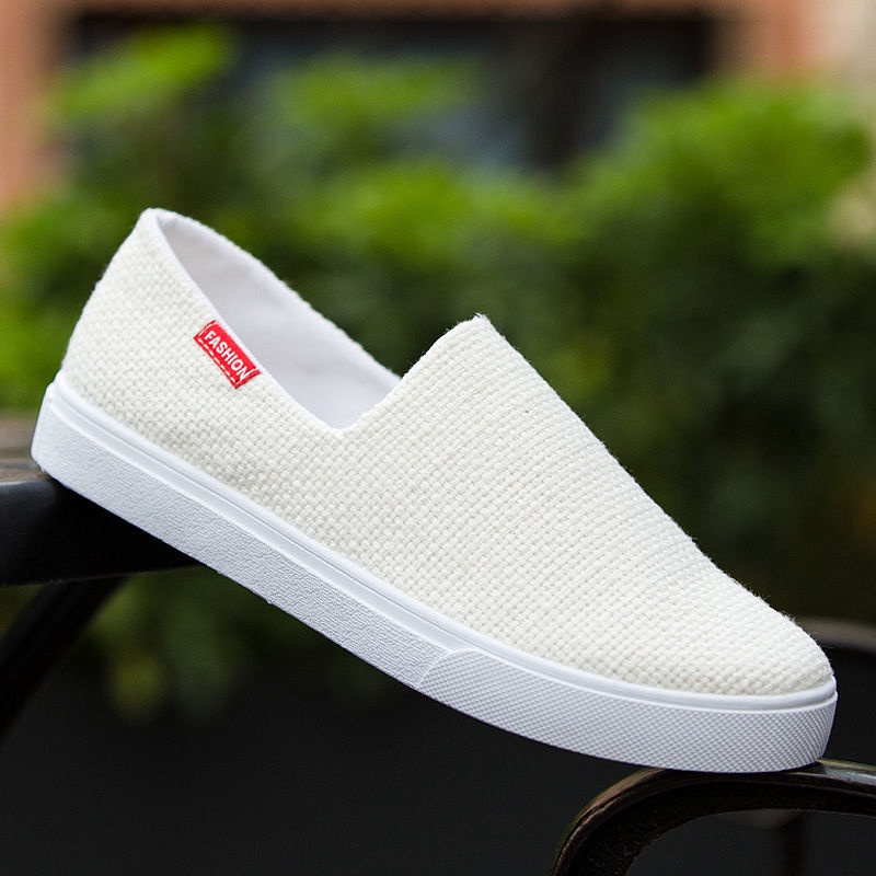 Giày Lười Vải Canvas Thoáng Khí Phong Cách Hàn Quốc Thời Trang Mùa Hè 2023