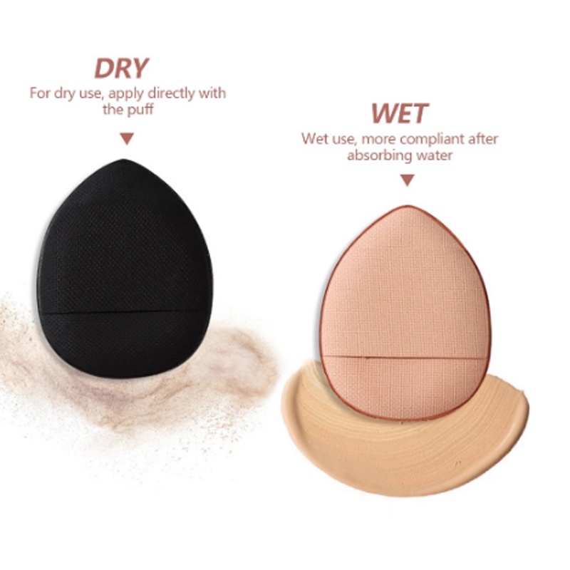 Mút Tán Kem Nền Che Khuyết Điểm Mềm Mại Hình Ngón Tay Kích Thước Mini