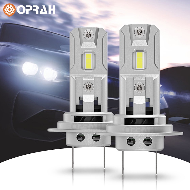 Bộ 2 Đèn Pha Led H7 18000LM 3570 SMD 6000K Siêu Sáng Không Dây Chuyên Dụng Cho Xe Hơi