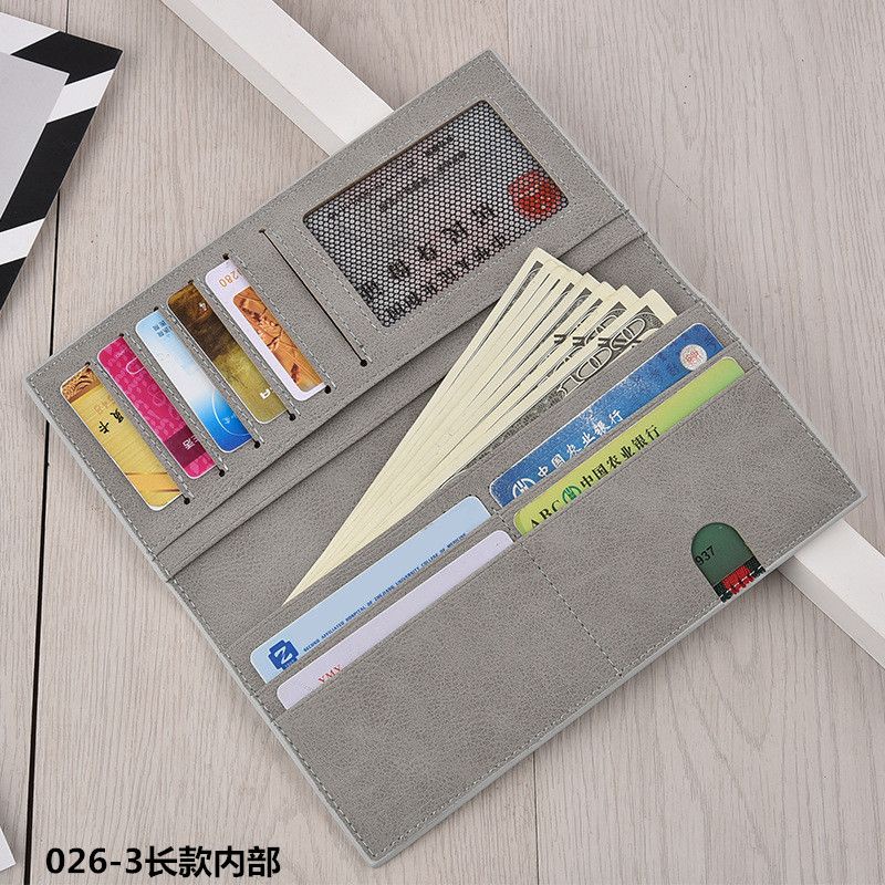 Ví Dài Siêu Mỏng Đựng Nhiều Thẻ Phong Cách Hàn Quốc Dành Cho Nam