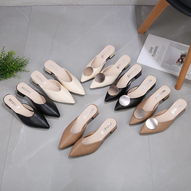 Dép Bít Mũi Đế Dày Phong Cách Hàn Quốc Thời Trang Cho Học Sinh