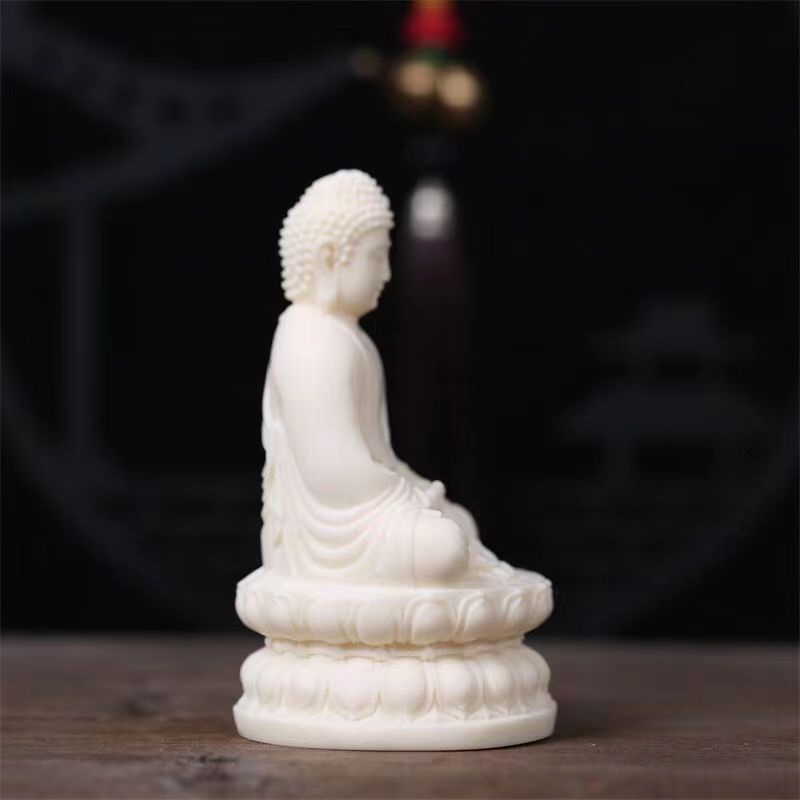 Tượng Phật Quan Âm Bằng Ngà Trang Trí Xe Hơi 4.18