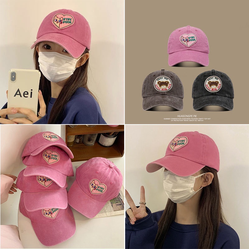 Mũ Lưỡi Trai Mềm Mại In Hình Mèo Dễ Thương Cho Nữ
