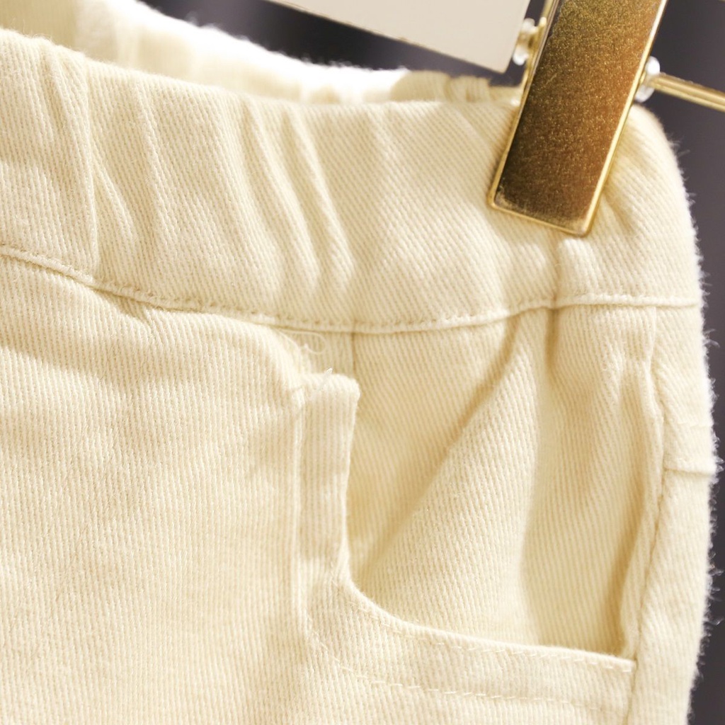 Quần Cotton Thêu Hoa Xinh Xắn Theo Phong Cách Xuân Thu Hàn Quốc Dành Cho Bé Gái