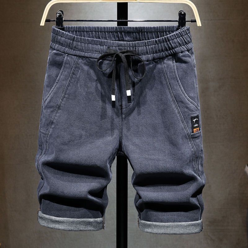 Quần Short Denim Lưng Thun Thời Trang Mùa Hè Dành Cho Nam