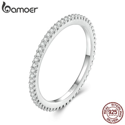 Nhẫn Bamoer Bạc 925 Thời Trang MSR027 Cho Cặp Đôi
