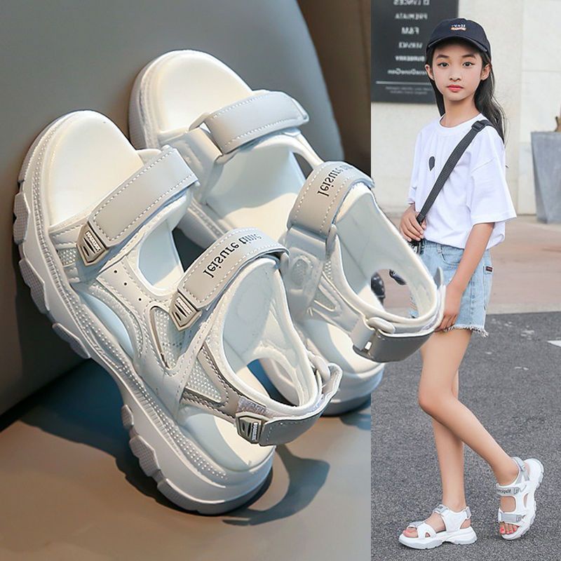 Xăng đan Thể Thao Mùa Hè 2023 Đế Mềm Cho Bé Gái Tiểu Học Và Trung Học