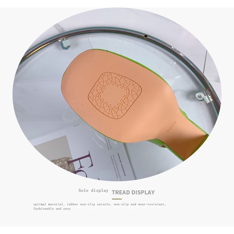 Giày Cao Gót Da Bóng Đế Dày Chống Thấm Nước Thời Trang Mùa Hè 2023 Cho Nữ