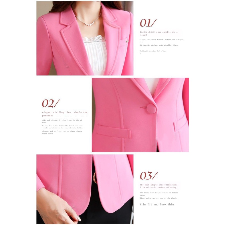 Áo Khoác Vest Phong Cách Hàn Quốc Thời Trang Xuân Thu 2023 Cao Cấp Cho Nữ