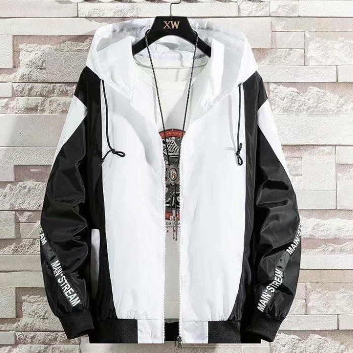 Hàng Có Sẵn!Áo Khoác Chống Nắng Dáng Rộng Có Mũ Trùm Thời Trang Mùa Hè Thu Hàn Quốc Cho Nam
