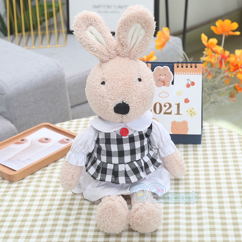 Búp Bê Nhồi Bông Hình Thỏ Đang Ngủ Dễ Thương