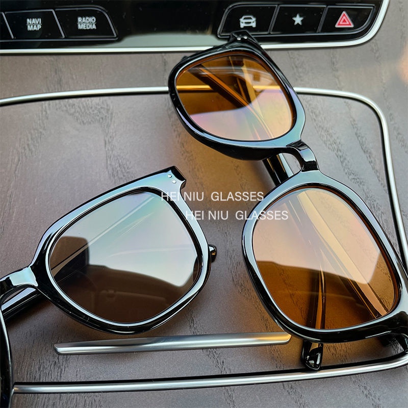 Kính Mát Gọng Đen / Nâu Phong Cách Hàn Quốc Thay Đổi Màu Sắc Dành Cho Nam