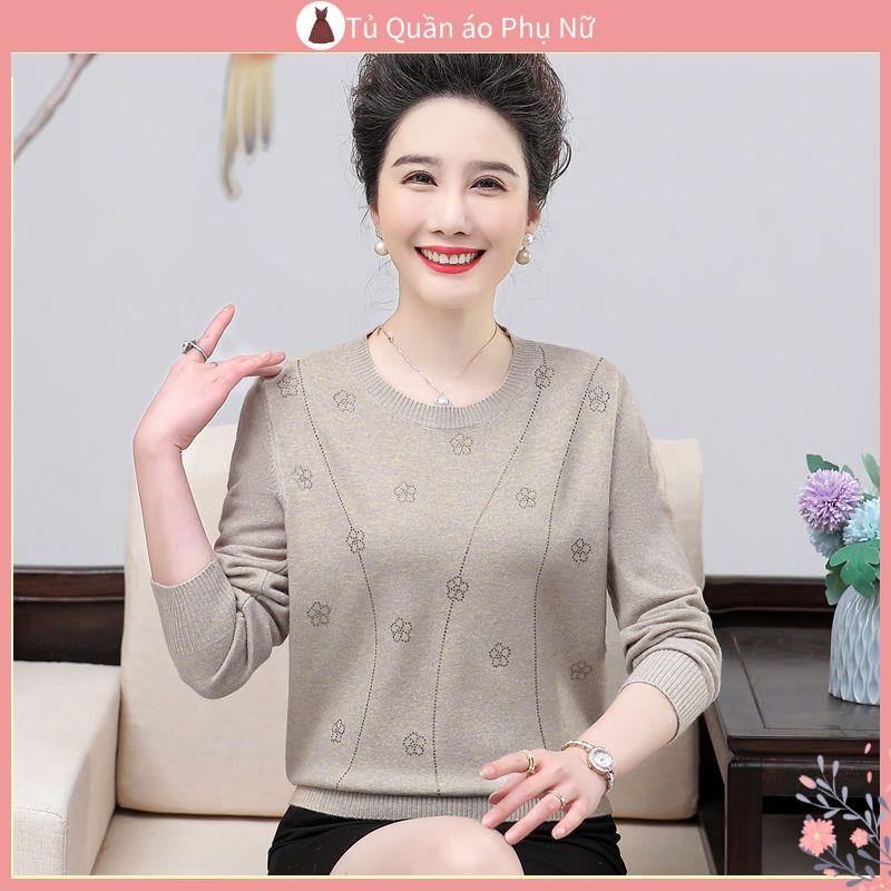 O Áo Khoác Cardigan Len Kho C D t Kim Tay D I Xuân Thu Mới Nổ Cho Mẹ Và Bé#Áo Dệt Kim Cổ Tròn 39% Cho Phụ Nữ Trung Niên#Áo Khoác Mỏng Phong Cách Phương Tây Cỡ Lớn 39; s