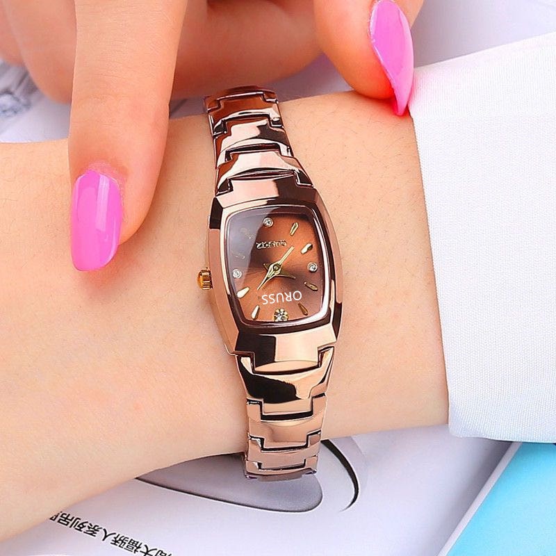 Đồng Hồ Nữ Dây Thép Lưới Chống Nước Thời Trang