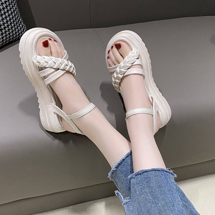 Xăng đan Đế Dày Thoải Mái Cá Tính Thời Trang Mùa Hè Cho Nữ