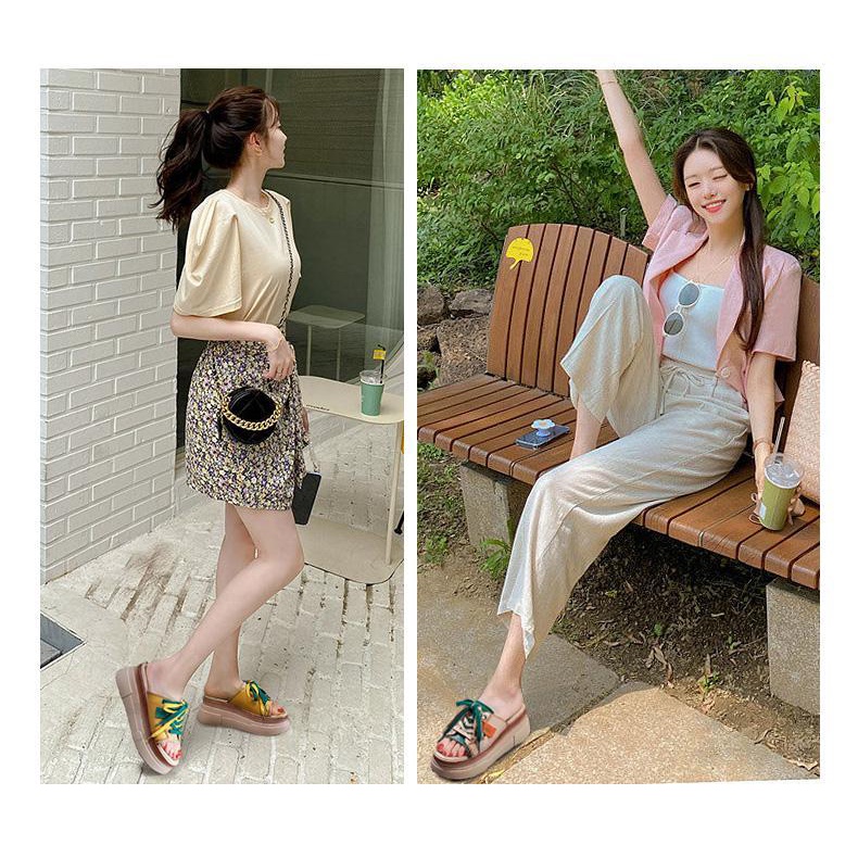 Dép Nữ Đế Dày Phong Cách Roman Thời Trang Mùa Hè 2023