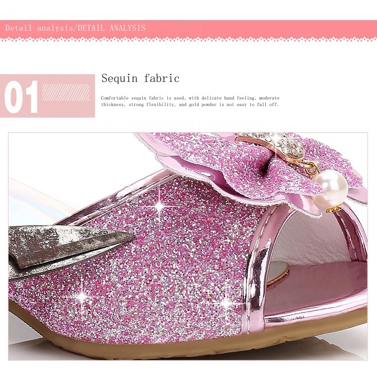 Xăng đan Cao Gót Hở Mũi Thời Trang Mùa Hè Hàn Quốc 2023 Dành Cho Bé Gái Cinderella