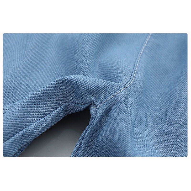 Quần Denim Ống Rộng Thời Trang Mùa Hè Dễ Thương Cho Bé Gái