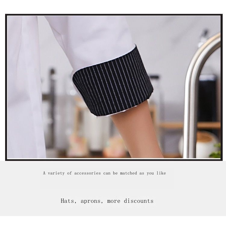 Áo Đồng Phục Đầu Bếp Dài Tay Chuyên Nghiệp