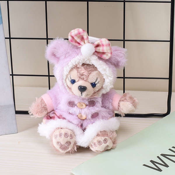 Móc Khóa Hình Gấu Shirley Duffy Rose Nhồi Bông Dễ Thương
