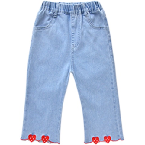 Quần Jean Mỏng Thời Trang Mùa Hè Phong Cách Mới Cho Bé Gái