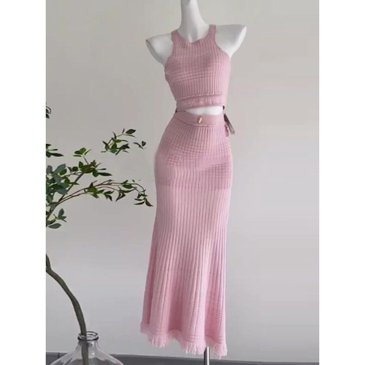 Set Áo Váy Ôm Hai Mảnh Phong Cách Mùa Hè Mới Cho Nữ