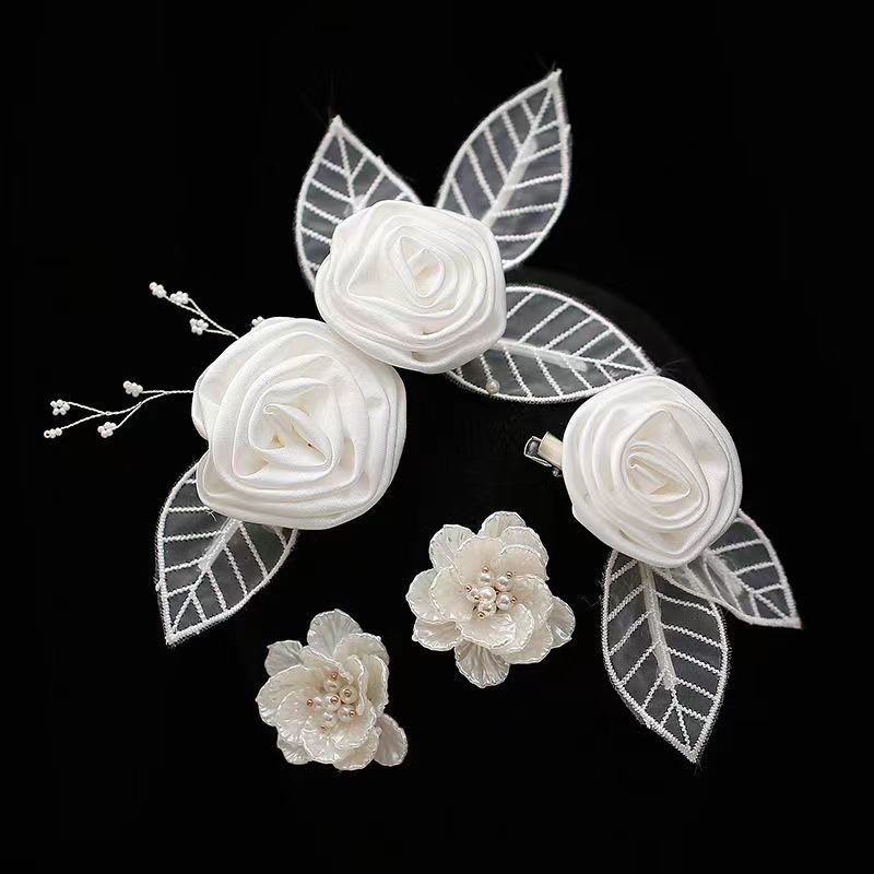 Trâm Cài Tóc Hình Hoa Phong Cách Hàn Quốc Cao Cấp Cho Cô Dâu