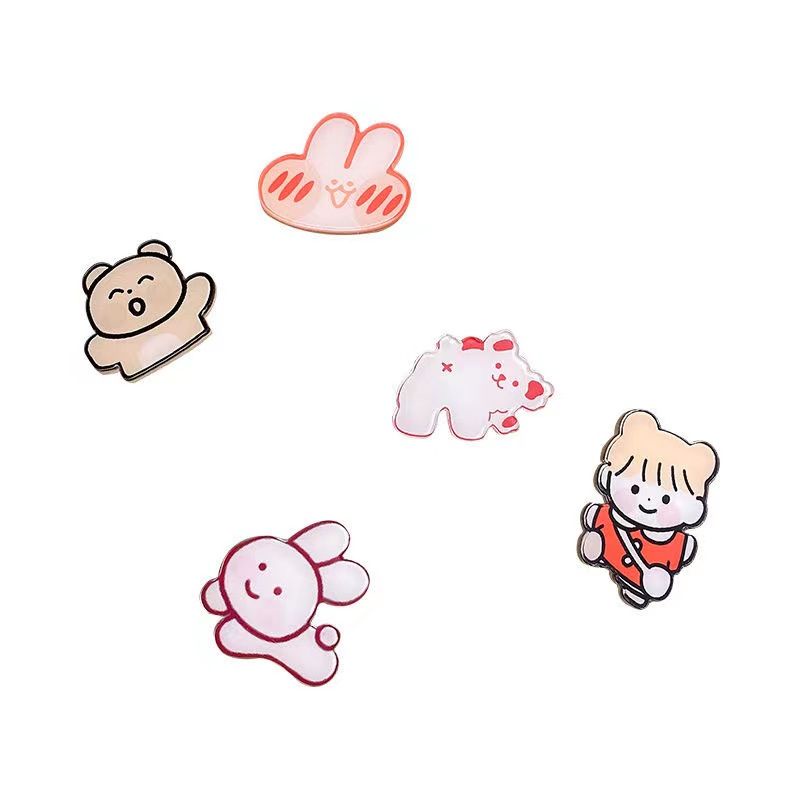 💗100% hàng sẵn sàng💗Phim hoạt hình dễ thương công chúa trâm cài áo bé trai và bé gái siêu dễ thương trâm cài áo phong cách nổ đa năng