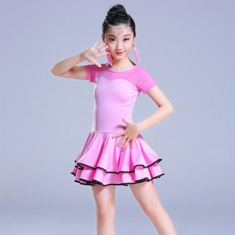 Đồng phục váy khiêu vũ latin của trẻ em gái váy sử dụng trang phục trẻ em 8.17