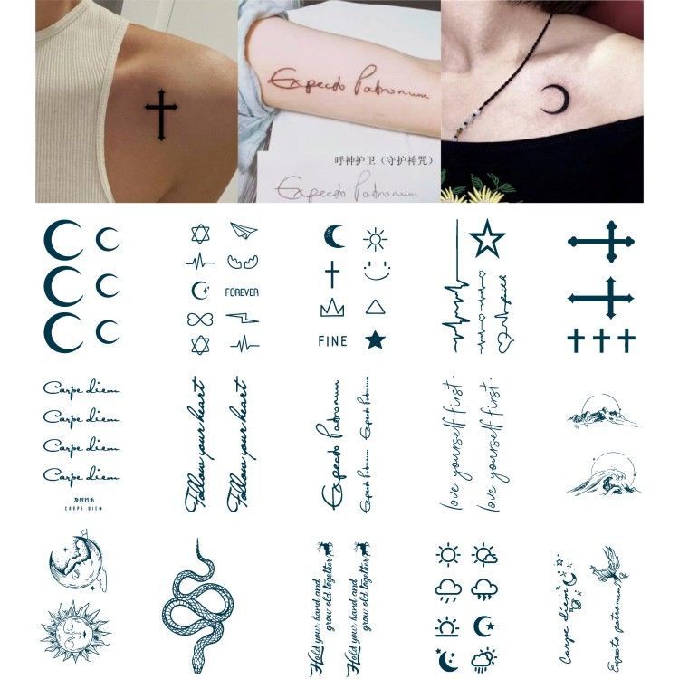 Hình Xăm Dán Cánh Mũi Tên Cánh Mũi Tên Chống Thấm Nước Siêu Bền Cho Nam