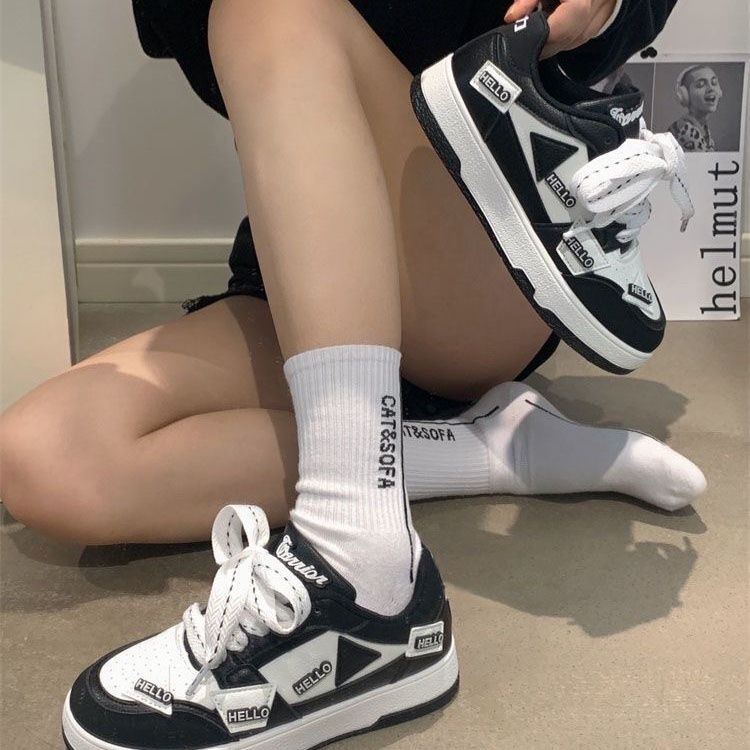 Bán Chạy Giày Thể Thao Da Phong Cách Niche vibe Đường Phố Mùa Xuân Thu Dễ Phối Đồ Cho Nữ