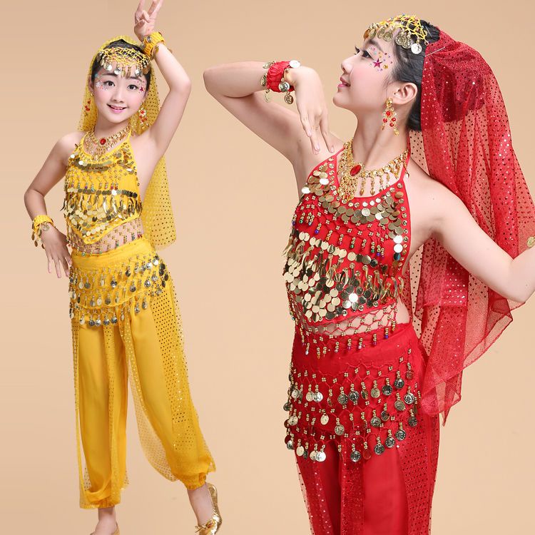 Trang Phục Múa Bụng Ấn Độ Kiểu Công Chúa Xinjiangfrozen Mới Cho Bé Gái