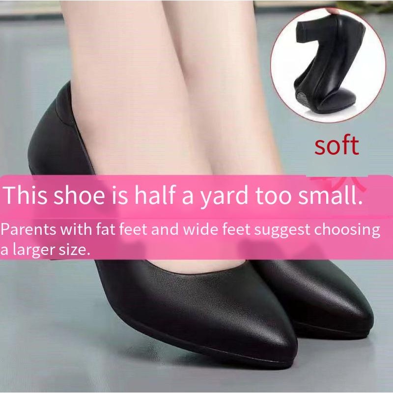 35-41 tiếp viên hàng không giày làm việc màu đen phỏng vấn khách sạn giày chuyên nghiệp giày da đế mềm giày cao gót giày nữ gót dày