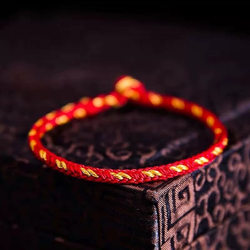 Vòng Đeo Tay Putuo Mountain 2023 Jie Thái Cực Quyền Bện Dây Thủ Công Màu Đỏ Phong Cách Tây Tạng Năm Chiều Cho Nữ