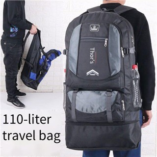  Ba lô công suất cực lớn 110L túi leo núi du lịch ngoài trời nam ba lô dụng cụ hành lý 